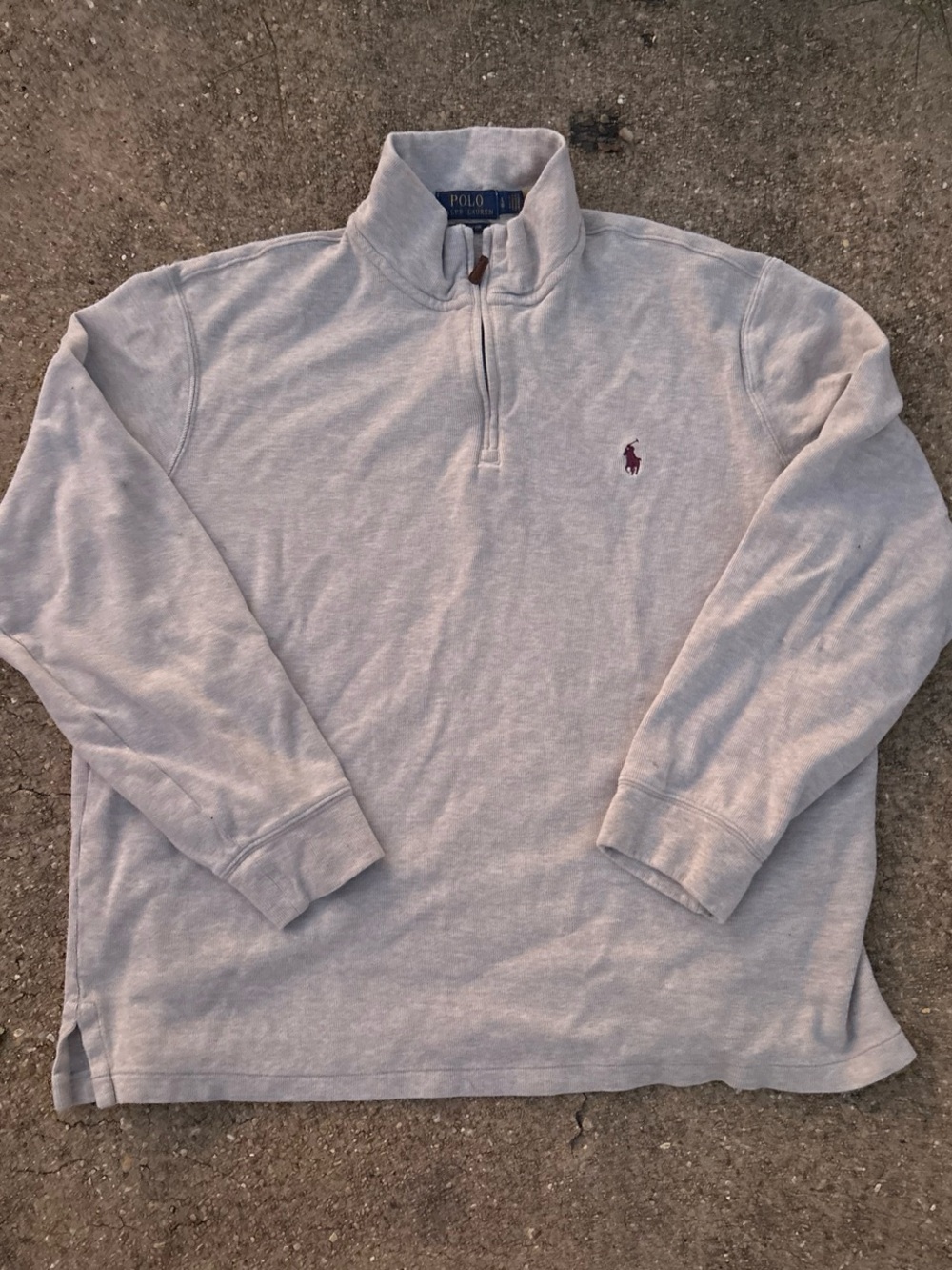 Polo by Ralph Lauren beige Quarter-Zip Pullover Shirt